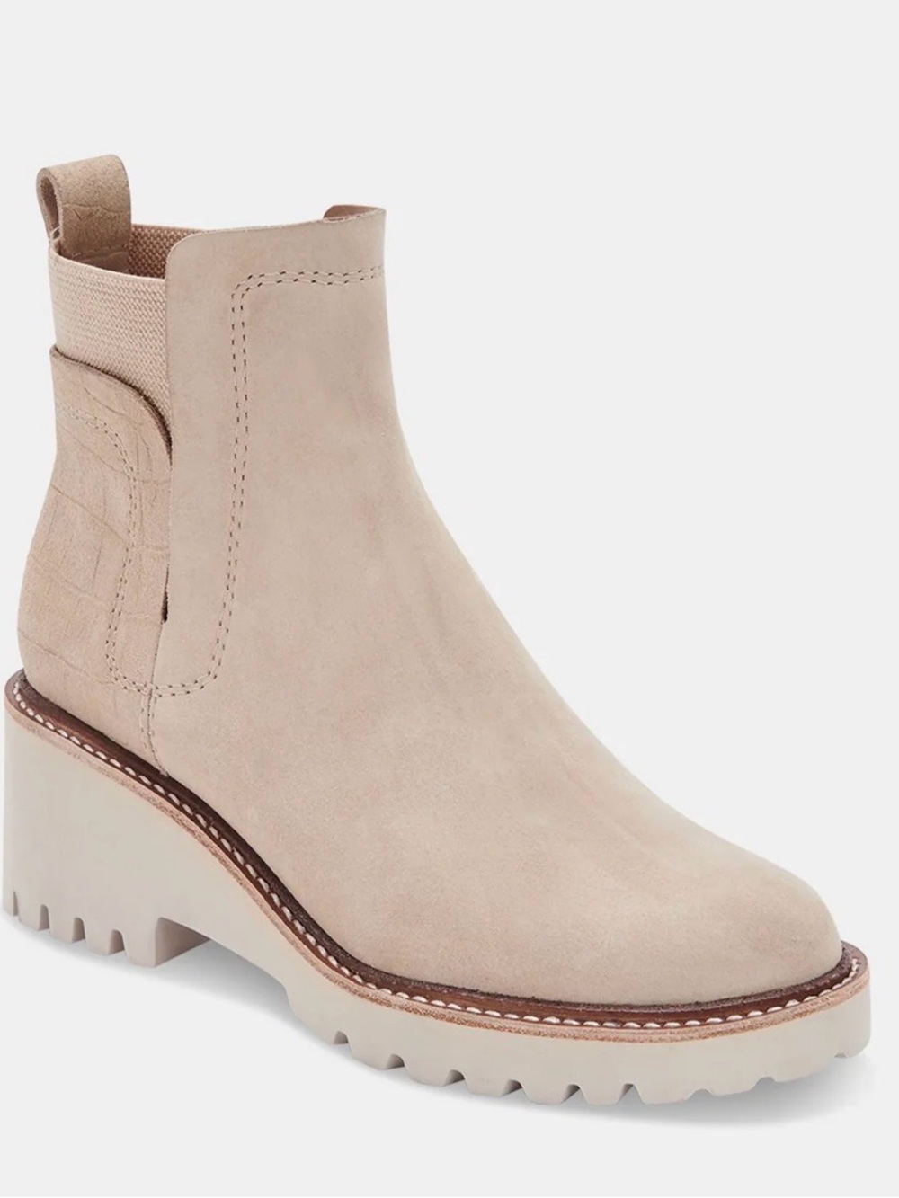 Dolce Vita Sand Suede Chelsea Boots